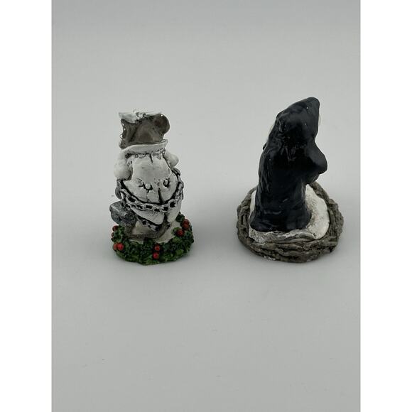Wee Forest Folk Ghost of Xmas Future and Marley's Ghost Mice Figurines 1987 AP - Picture 5 of 10